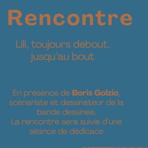 Rencontre avec Boris Golzio autour de la bande-dessinée au Mémorial des martyrs de la Déportation