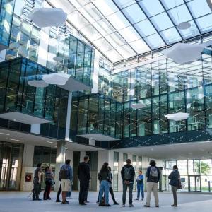 Les toits de l'Humathèque du Campus Condorcet