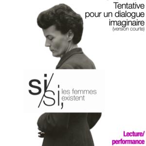 Lecture - Performance : Tentative pour un dialogue imaginaire au mémorial des martyrs de la Déportation