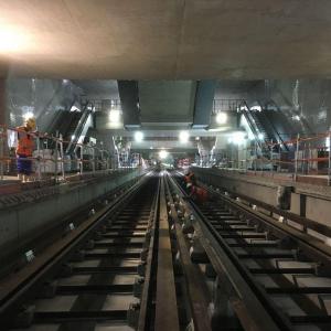 RATP – The building site of the future station Pont Cardinet on line 14
