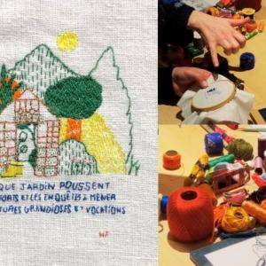 Atelier Broderie sur tissu “Un paysage de fil en aiguille” avec Héloïse Fleury - Printemps de Revel