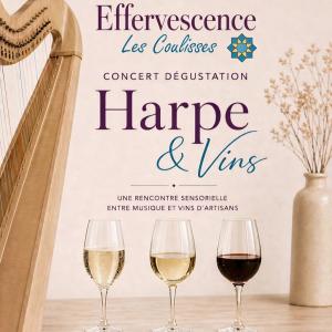 Concert harpe et dégustation de vin à la cave Effervescence au Pré-Saint-Gervais