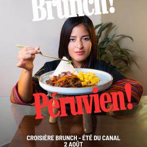 Croisière Brunch Péruvien, avec la cheffe Milena Pecho, sur le canal de l'Ourcq
