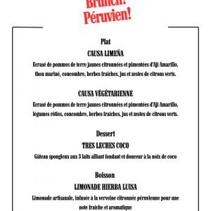 Croisière Brunch Péruvien pour l'Été du Canal
