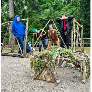 En bateau du Parc de la Villette + atelier création d'une cabane géante à Bobigny