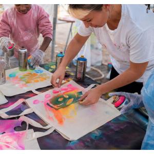 En bateau du Parc de la Villette + atelier masques à Bobigny