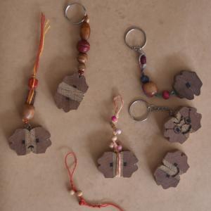Porte-clé surcyclé avec l'atelier R-ARE à Montreuil