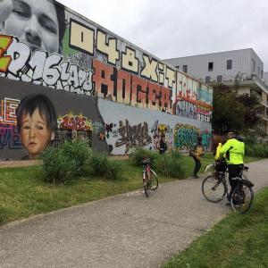 Grande balade street art à vélo à travers Paris, Ivry, Vitry, Choisy