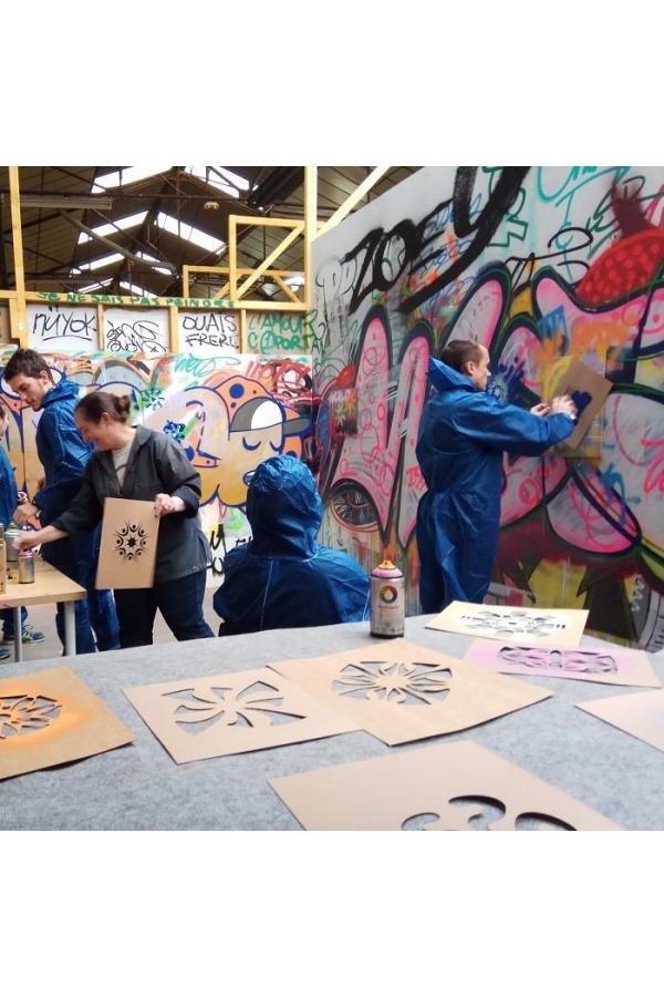 Phénomèn'Art - STEW, visite d'atelier et initiation graffiti