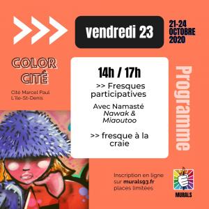 Initiations aux pratiques artistiques - Festival Colorcité sur l'Ile-Saint-Denis