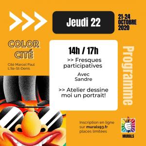 Ateliers créatifs et fresques street art - Festival Colorcité sur L'Ile-Saint-Denis