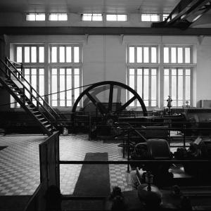 Salle des machines à vapeur Farcot (1906), ancienne usine du Camphre devenue Singer, Bonnières-sur-Seine ©Christian Descamps
