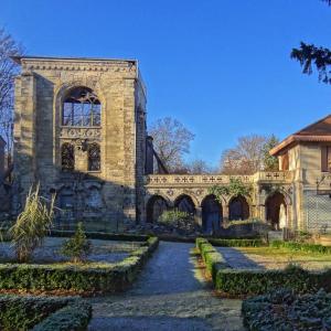 Visite des ruines de l'abbaye de Saint-Maur