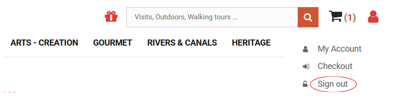 Client account Explore Paris